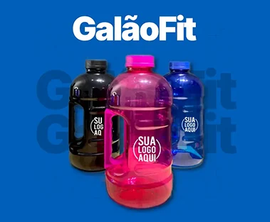 Galão Fit personalizado da Plastix